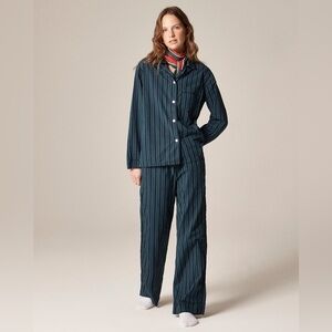 NWT J.Crew Cotton Poplin Long-Sleeve Pajama Pant Set